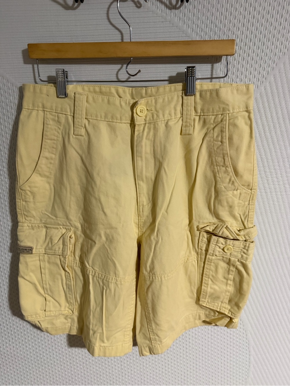 Nautica Pale Yellow Cargo Shorts